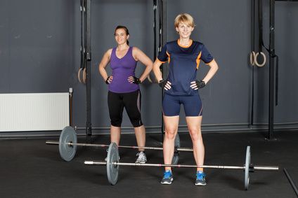 Frauen Hanteltraining die unsichtbare Grenze